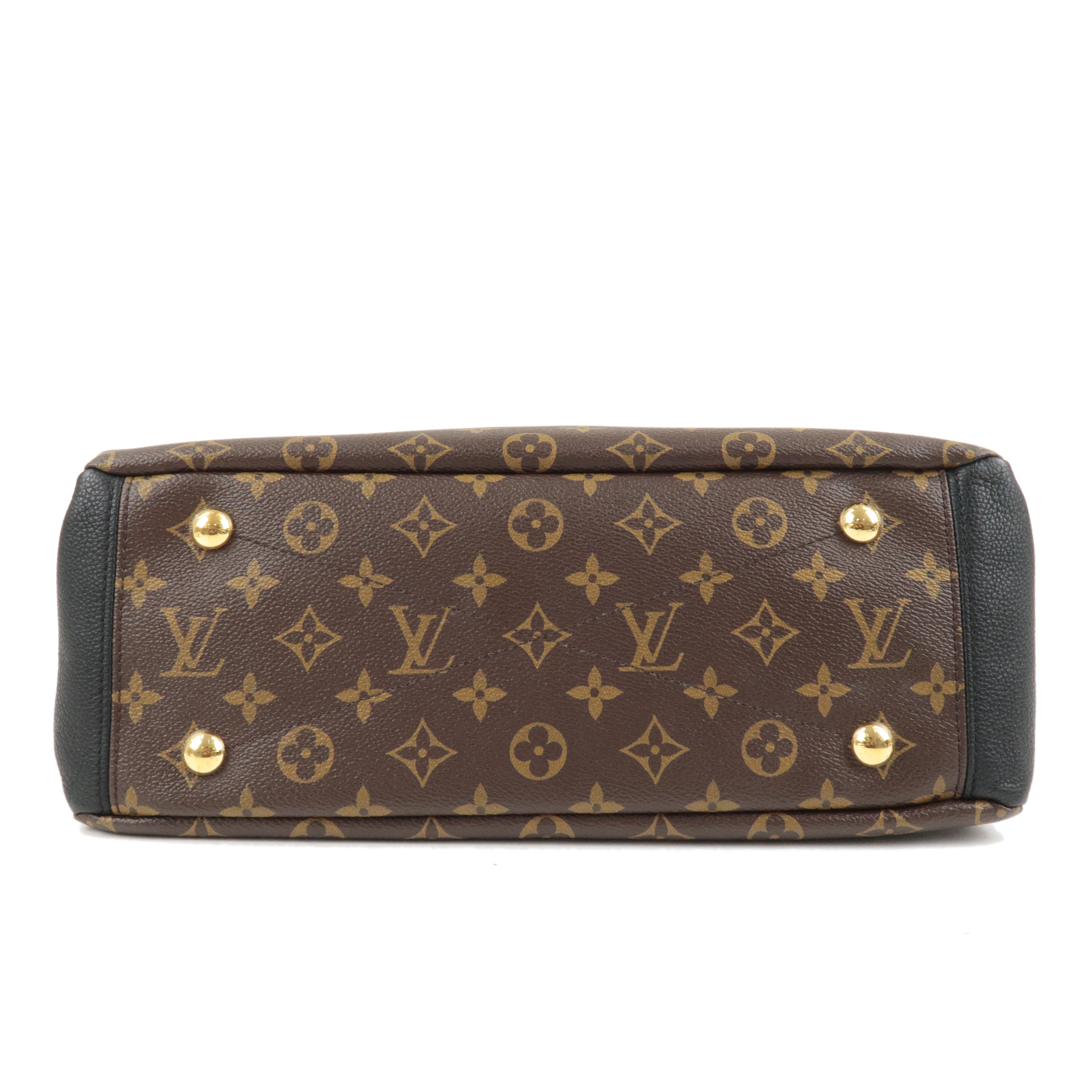 Louis Vuitton Monogram Pallas 2Way Hand Bag Noir M42756