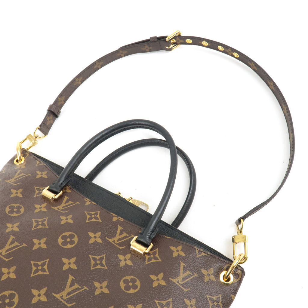 Louis Vuitton Monogram Pallas 2Way Hand Bag Noir M42756