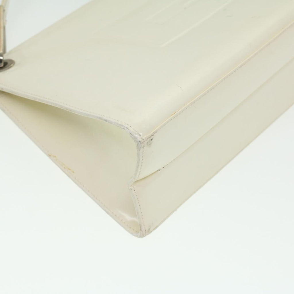 GUCCI Shoulder Bag Enamel White 36383