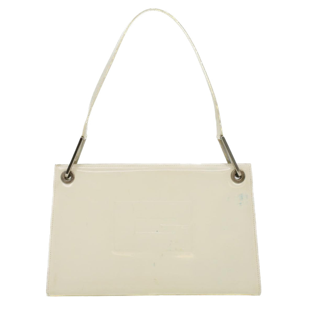 GUCCI Shoulder Bag Enamel White 36383