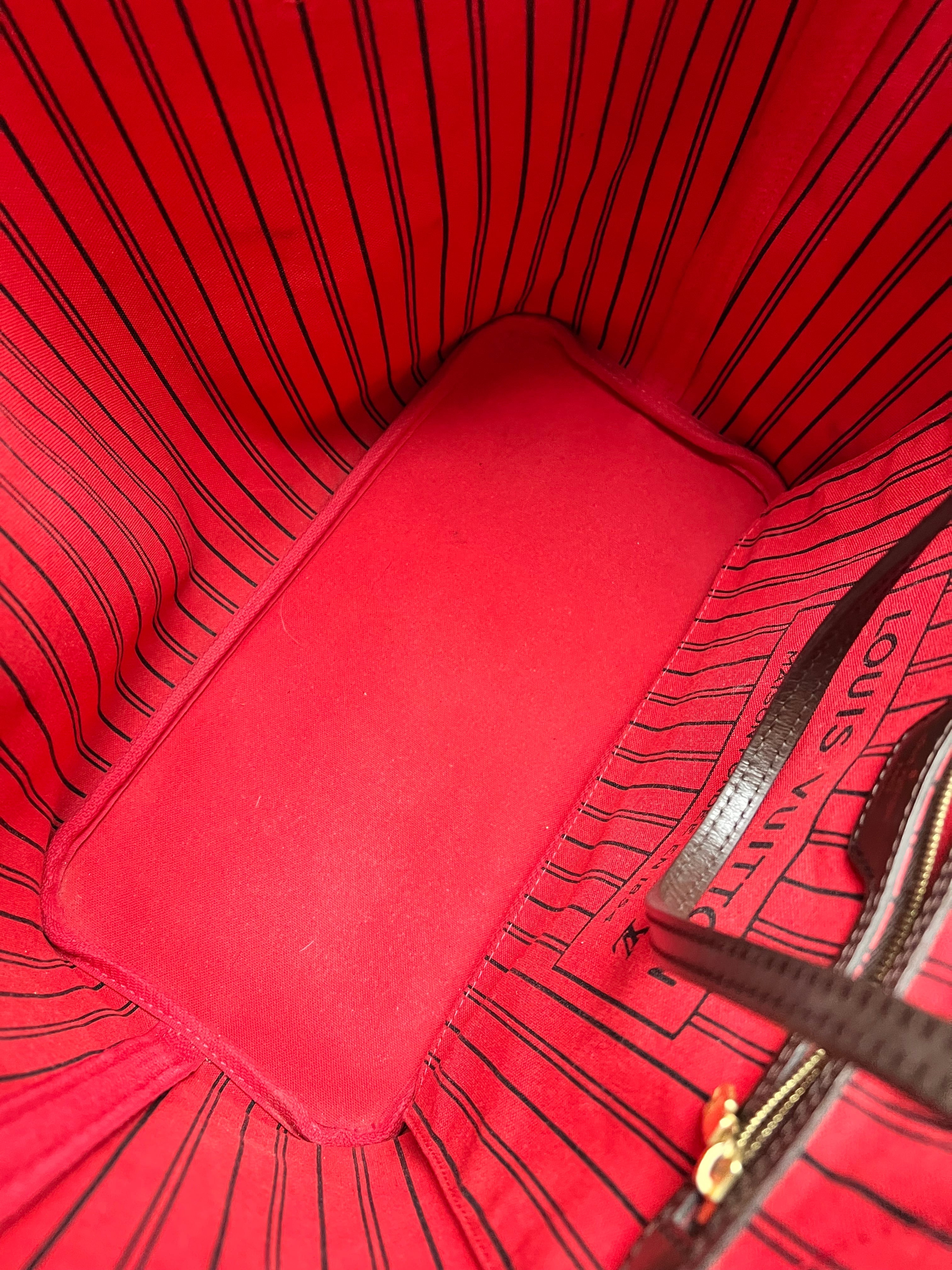 Louis Vuitton Neverfull MM Damier Ebene Cherry Interior (RRP £1,410)