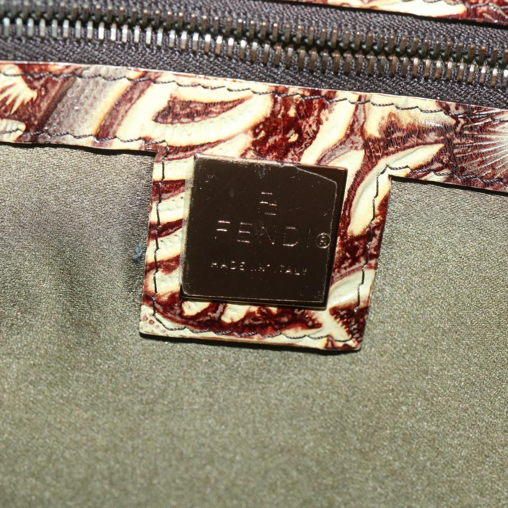 FENDI Pattern Tote Bag fur Brown 36778BH005010 36403