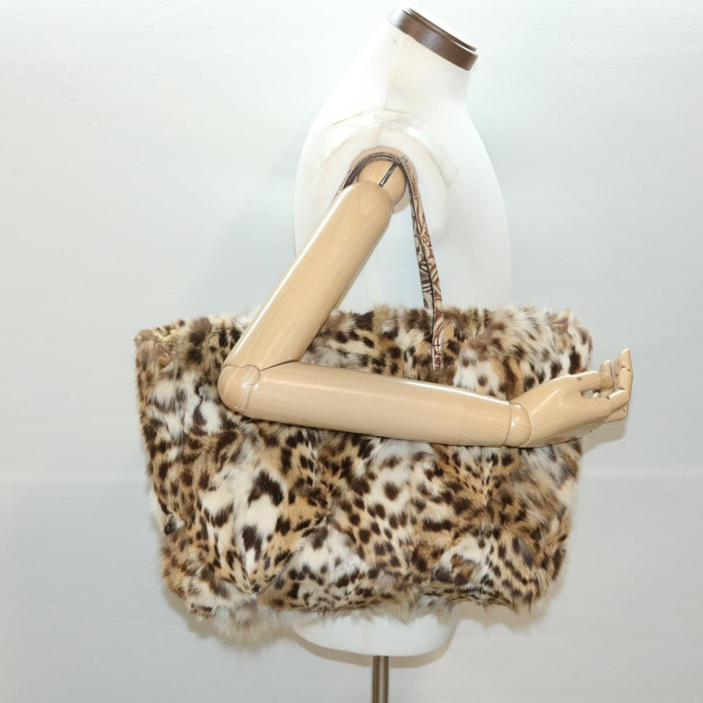 FENDI Pattern Tote Bag fur Brown 36778BH005010 36403