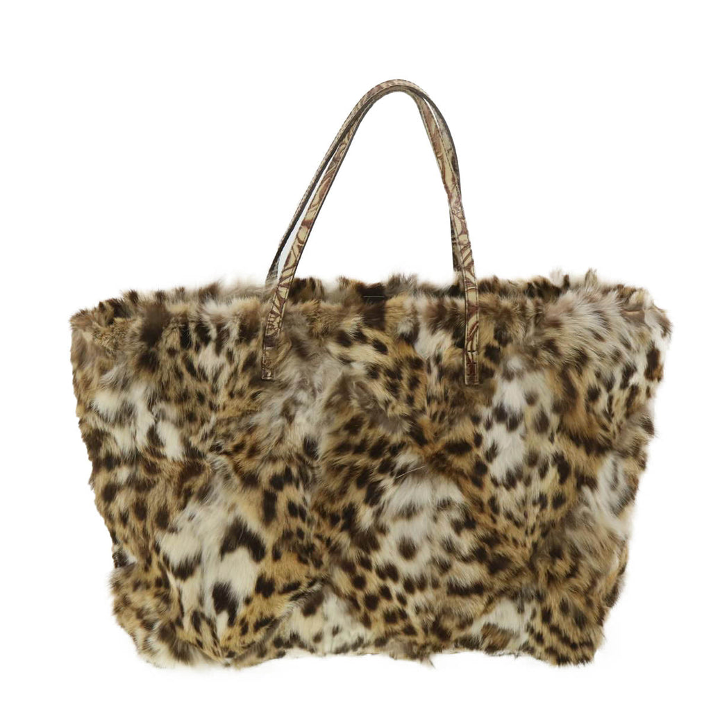 FENDI Pattern Tote Bag fur Brown 36778BH005010 36403