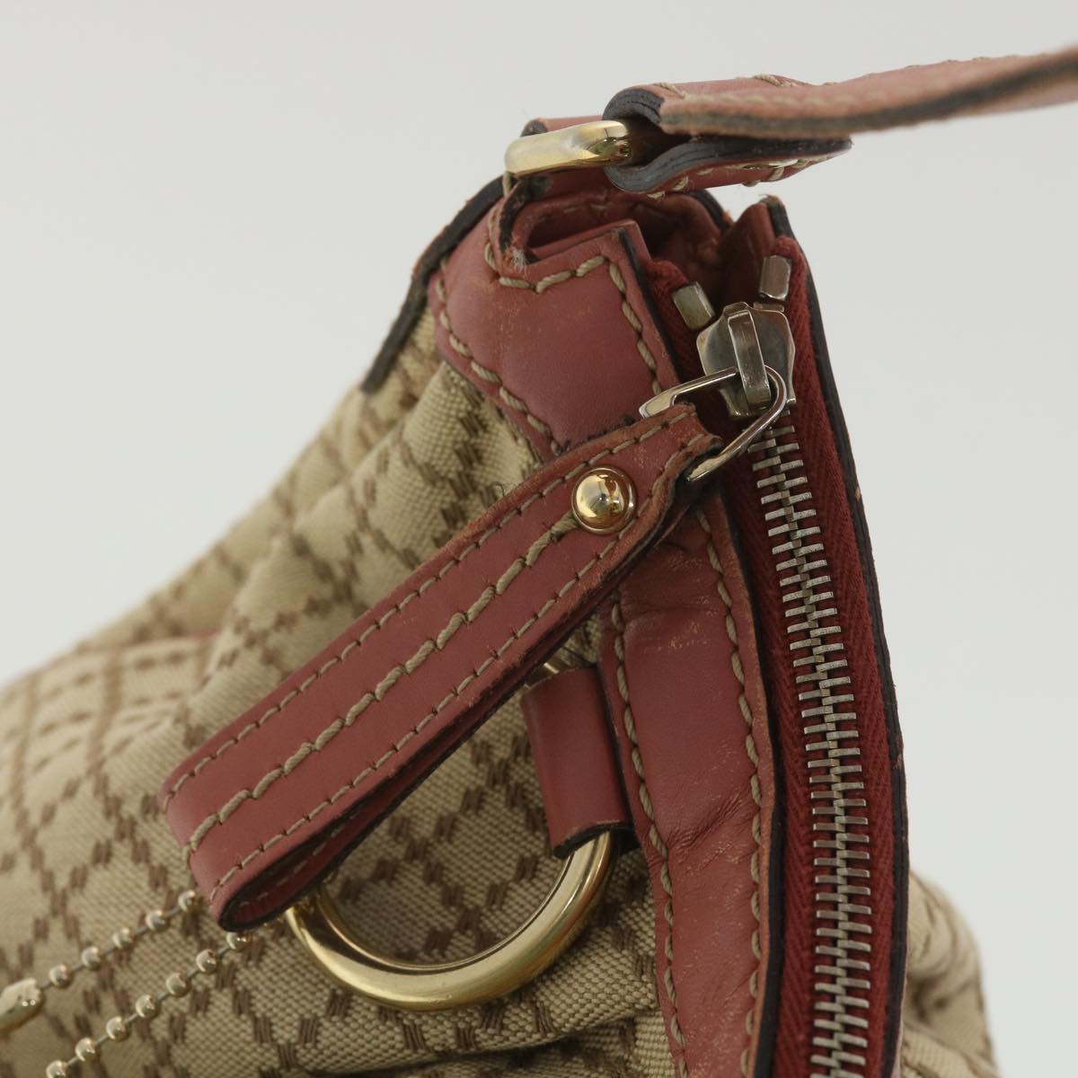 GUCCI Shoulder Bag Canvas Beige 232955 36404