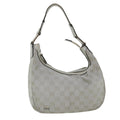 GUCCI GG Canvas Hand Bag Silver 2683757 36427