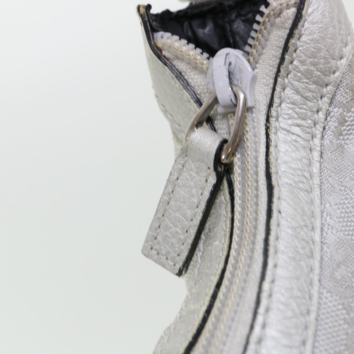 GUCCI GG Canvas Hand Bag Silver 2683757 36427