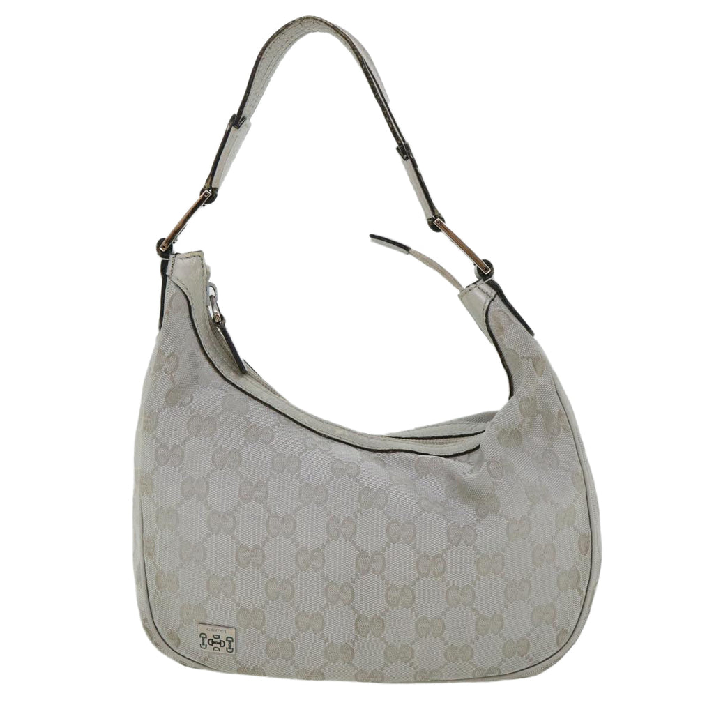 GUCCI GG Canvas Hand Bag Silver 2683757 36427