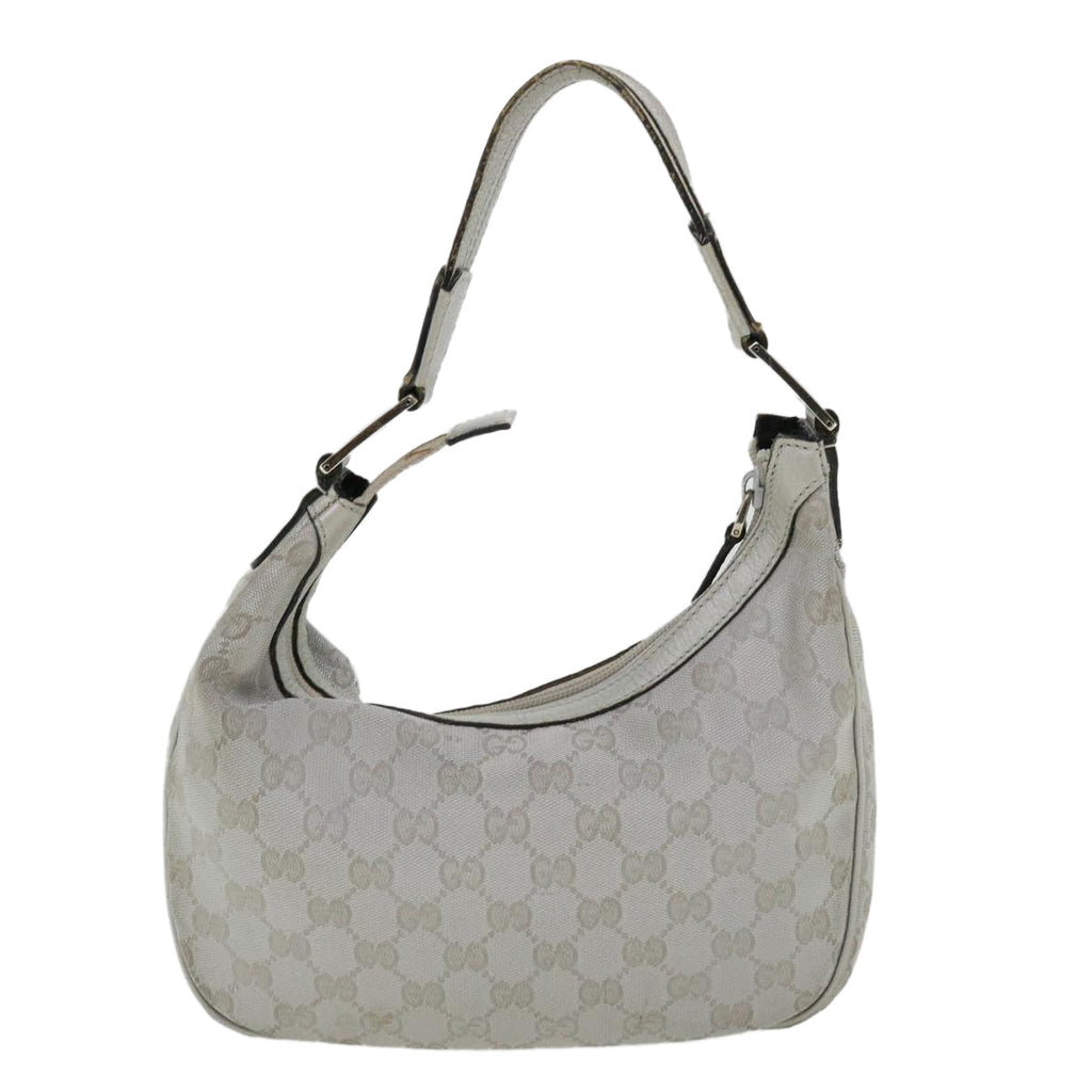 GUCCI GG Canvas Hand Bag Silver 2683757 36427