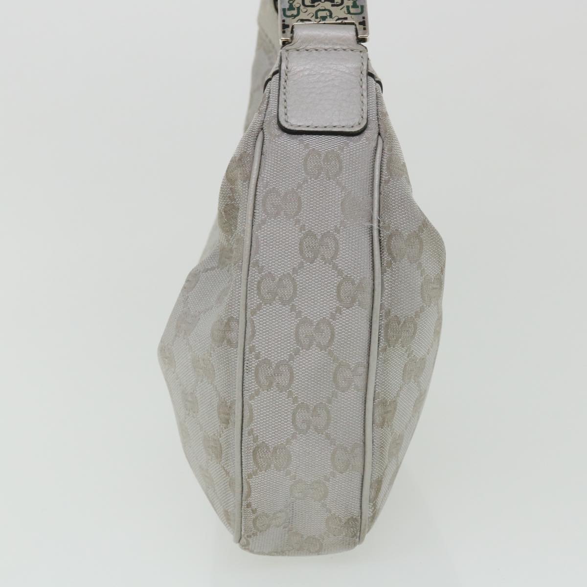 GUCCI GG Canvas Hand Bag Silver 2683757 36427