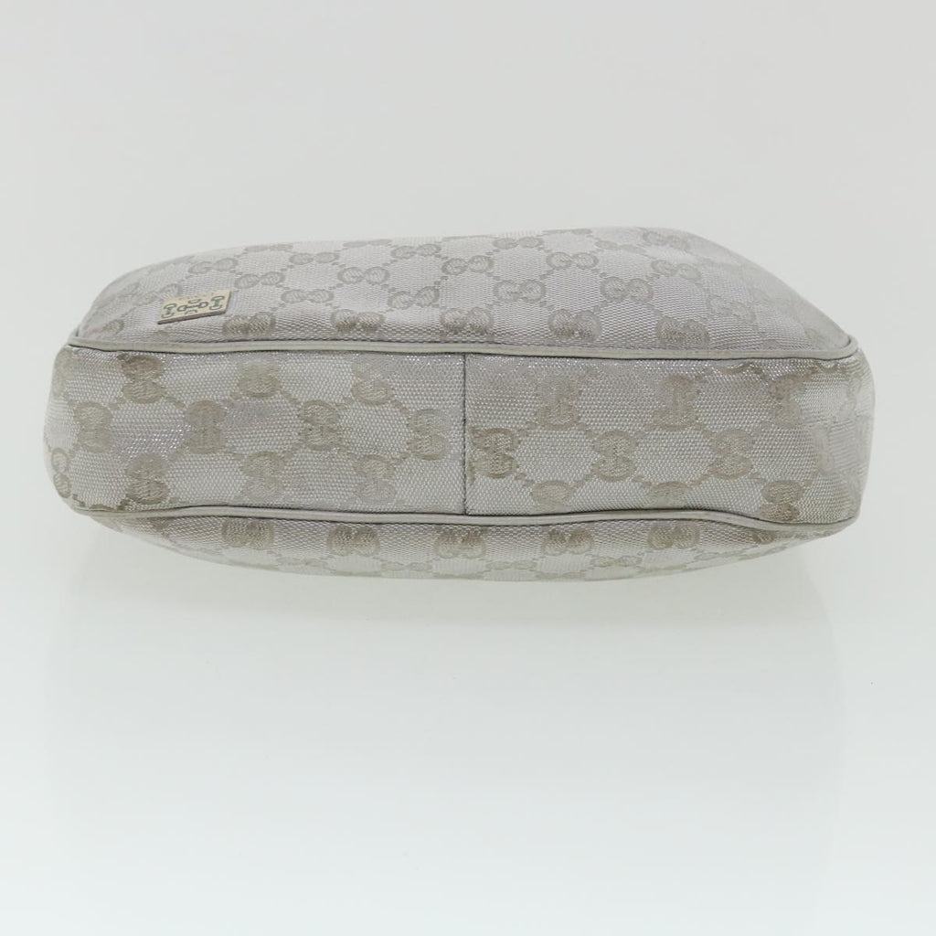GUCCI GG Canvas Hand Bag Silver 2683757 36427
