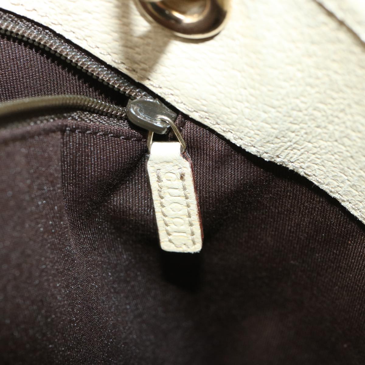 GUCCI GG Canvas Hand Bag Beige Brown 120836 36429