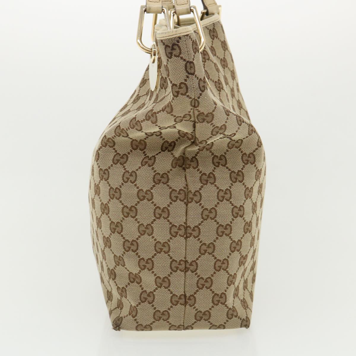 GUCCI GG Canvas Hand Bag Beige Brown 120836 36429
