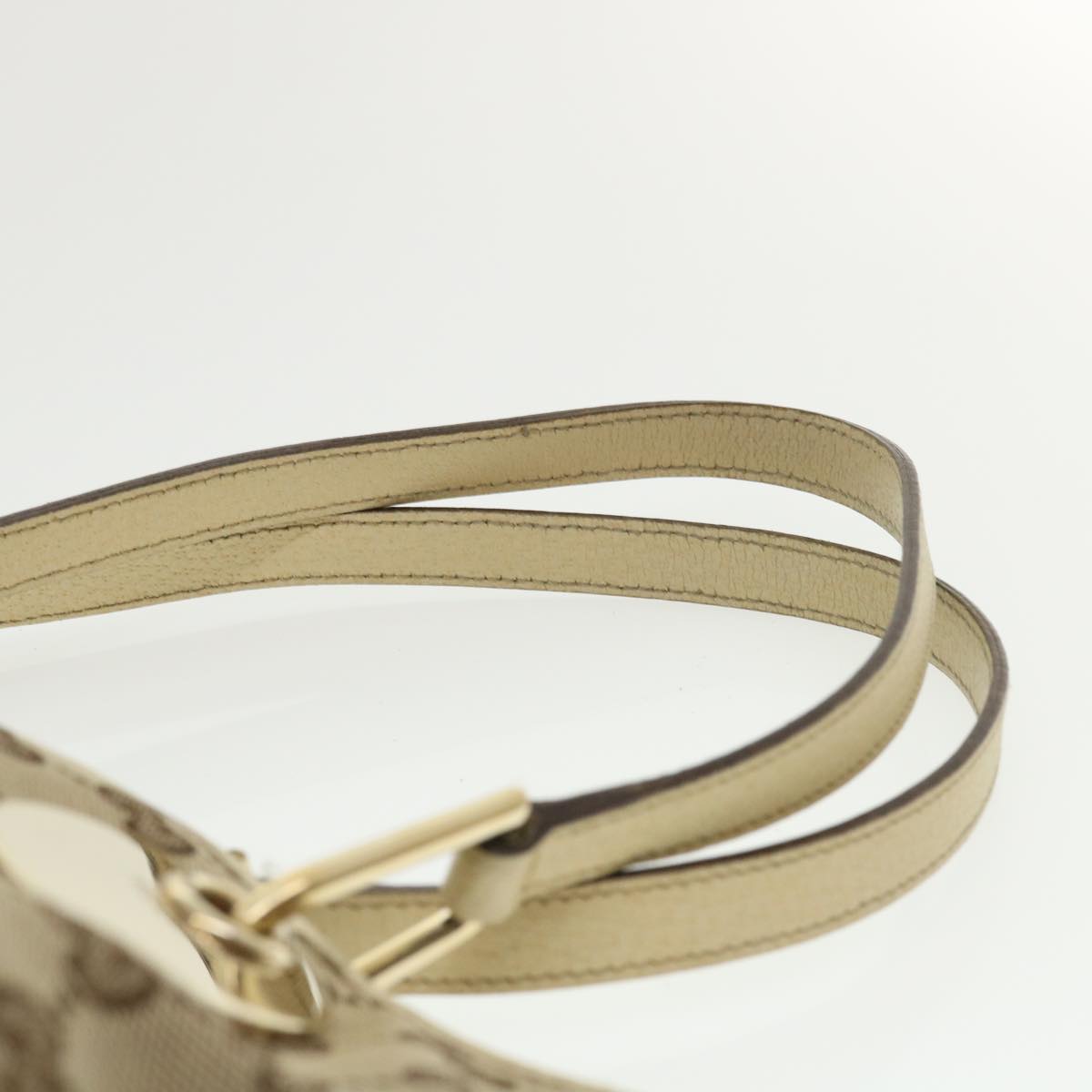 GUCCI GG Canvas Hand Bag Beige Brown 120836 36429