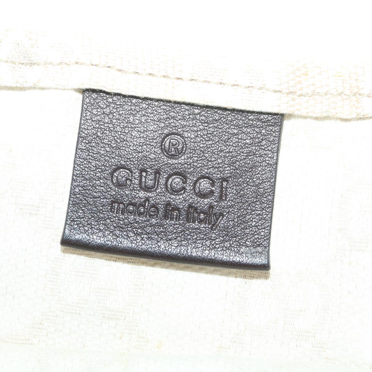 GUCCI GG Canvas Hand Bag Beige 283414 36445