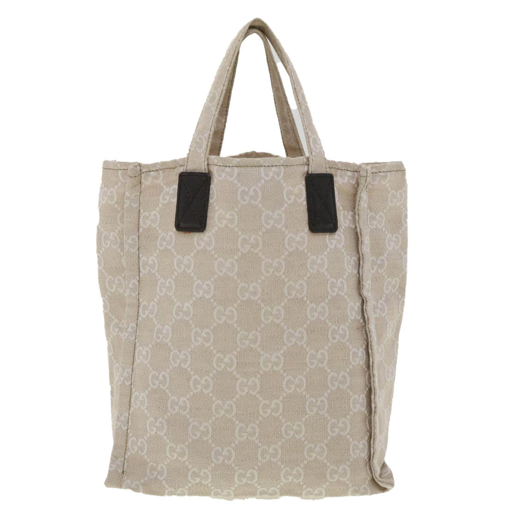 GUCCI GG Canvas Hand Bag Beige 283414 36445