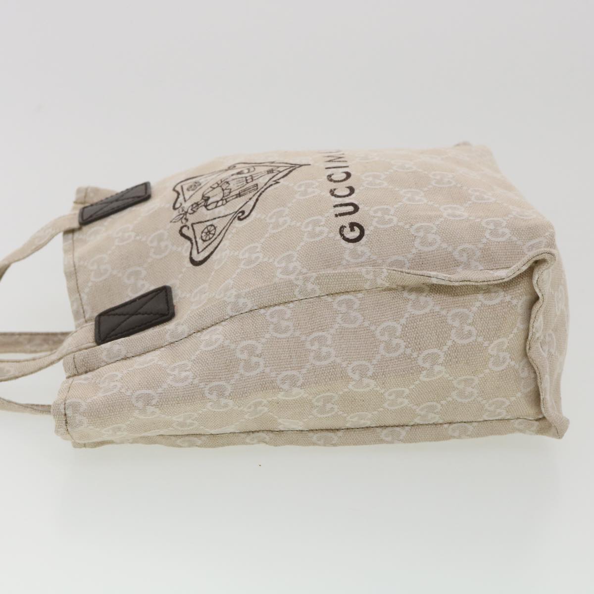 GUCCI GG Canvas Hand Bag Beige 283414 36445