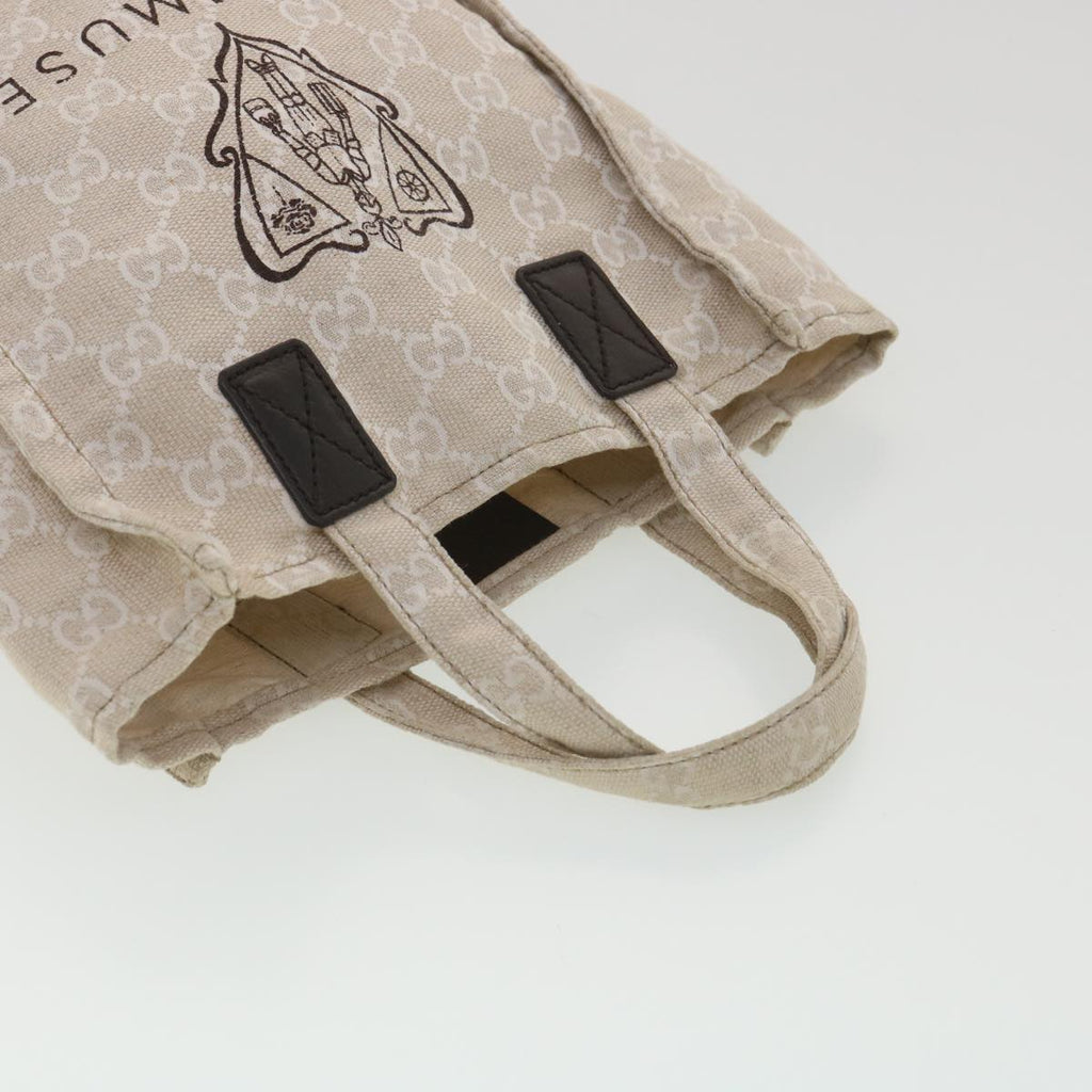 GUCCI GG Canvas Hand Bag Beige 283414 36445