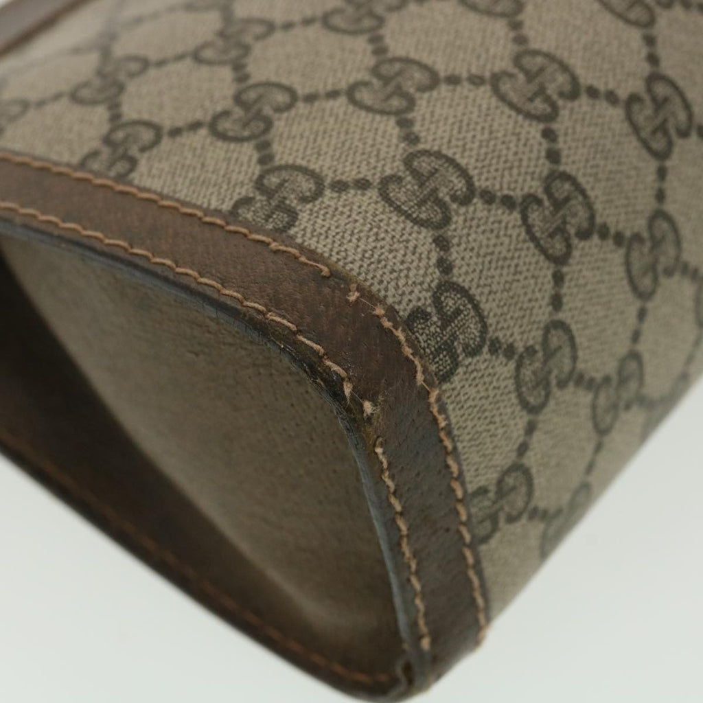 GUCCI GG Canvas Web Sherry Line Clutch Bag Beige Red Green 010.378 36471