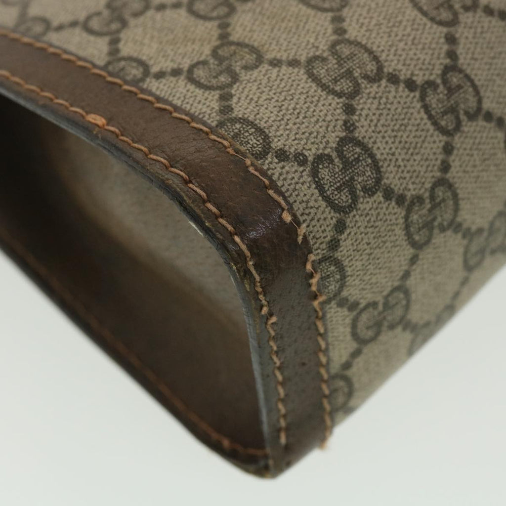 GUCCI GG Canvas Web Sherry Line Clutch Bag Beige Red Green 010.378 36471