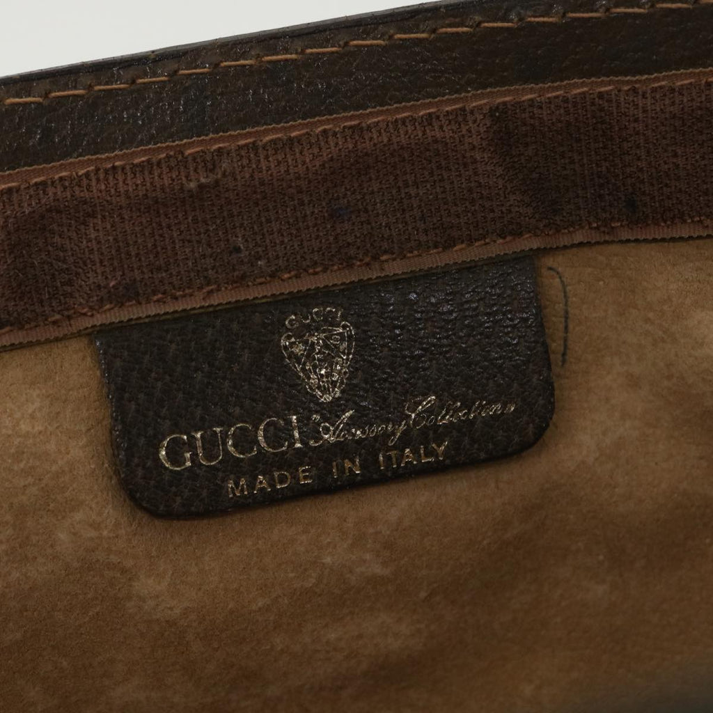 GUCCI GG Canvas Web Sherry Line Clutch Bag Beige Red Green 010.378 36471