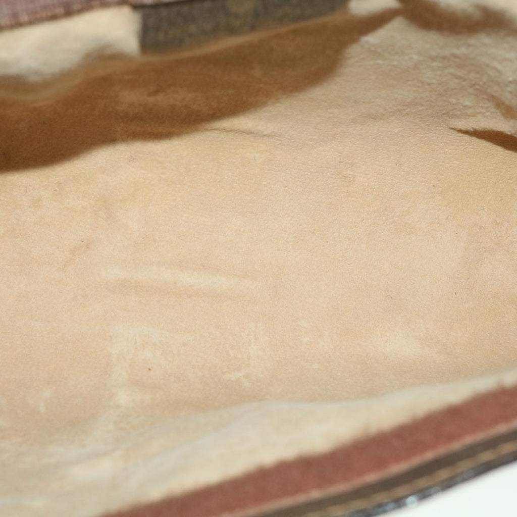 GUCCI GG Canvas Web Sherry Line Clutch Bag Beige Red Green 010.378 36471