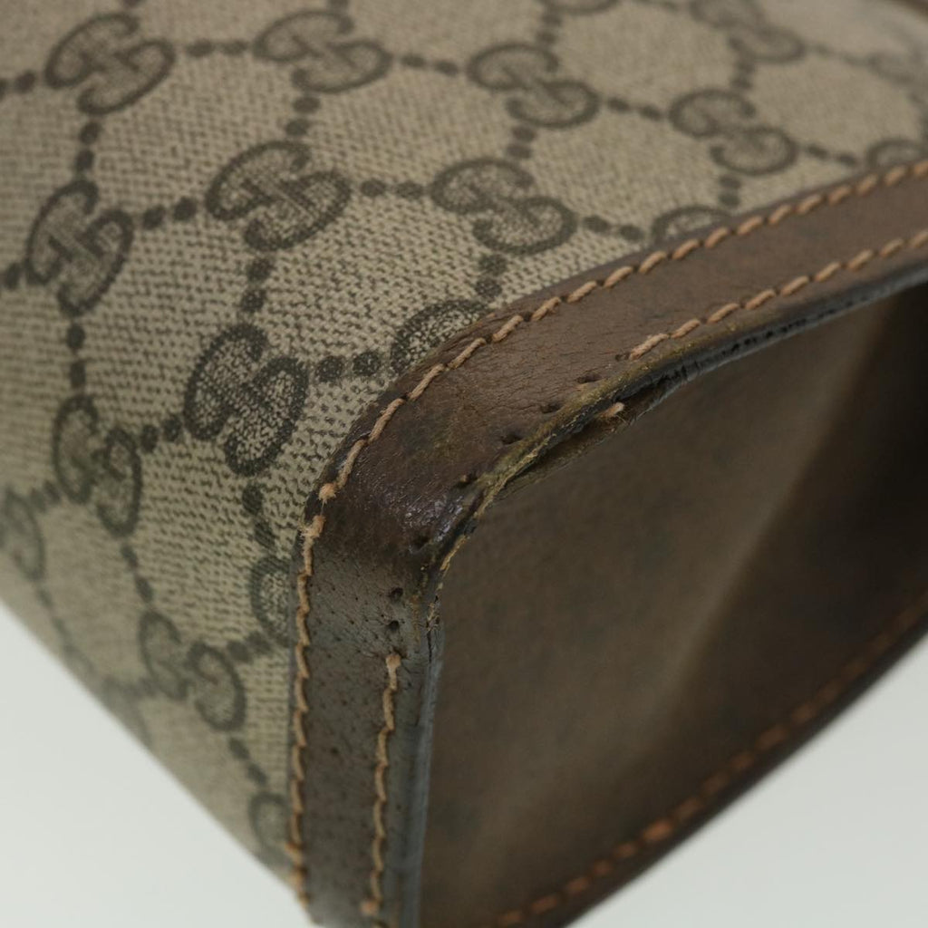 GUCCI GG Canvas Web Sherry Line Clutch Bag Beige Red Green 010.378 36471