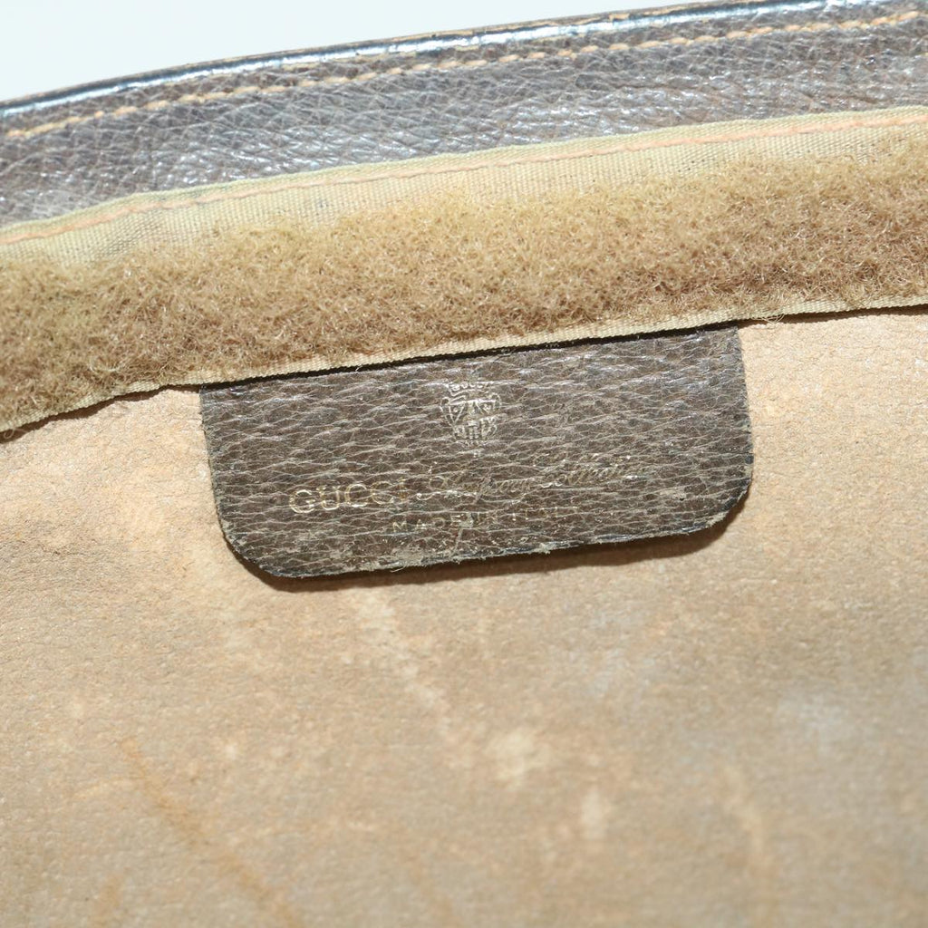 GUCCI GG Canvas Web Sherry Line Clutch Bag Beige Red Green 8901002 36490