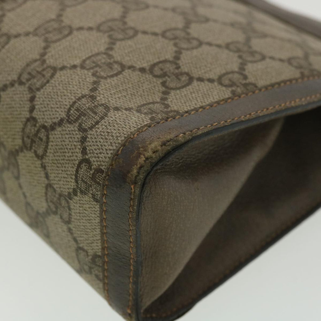 GUCCI GG Canvas Web Sherry Line Clutch Bag Beige Red Green 8901002 36490