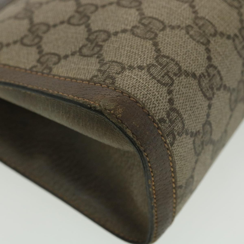 GUCCI GG Canvas Web Sherry Line Clutch Bag Beige Red Green 8901002 36490