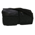 GUCCI GG Canvas Waist Bag Black 28566 36493