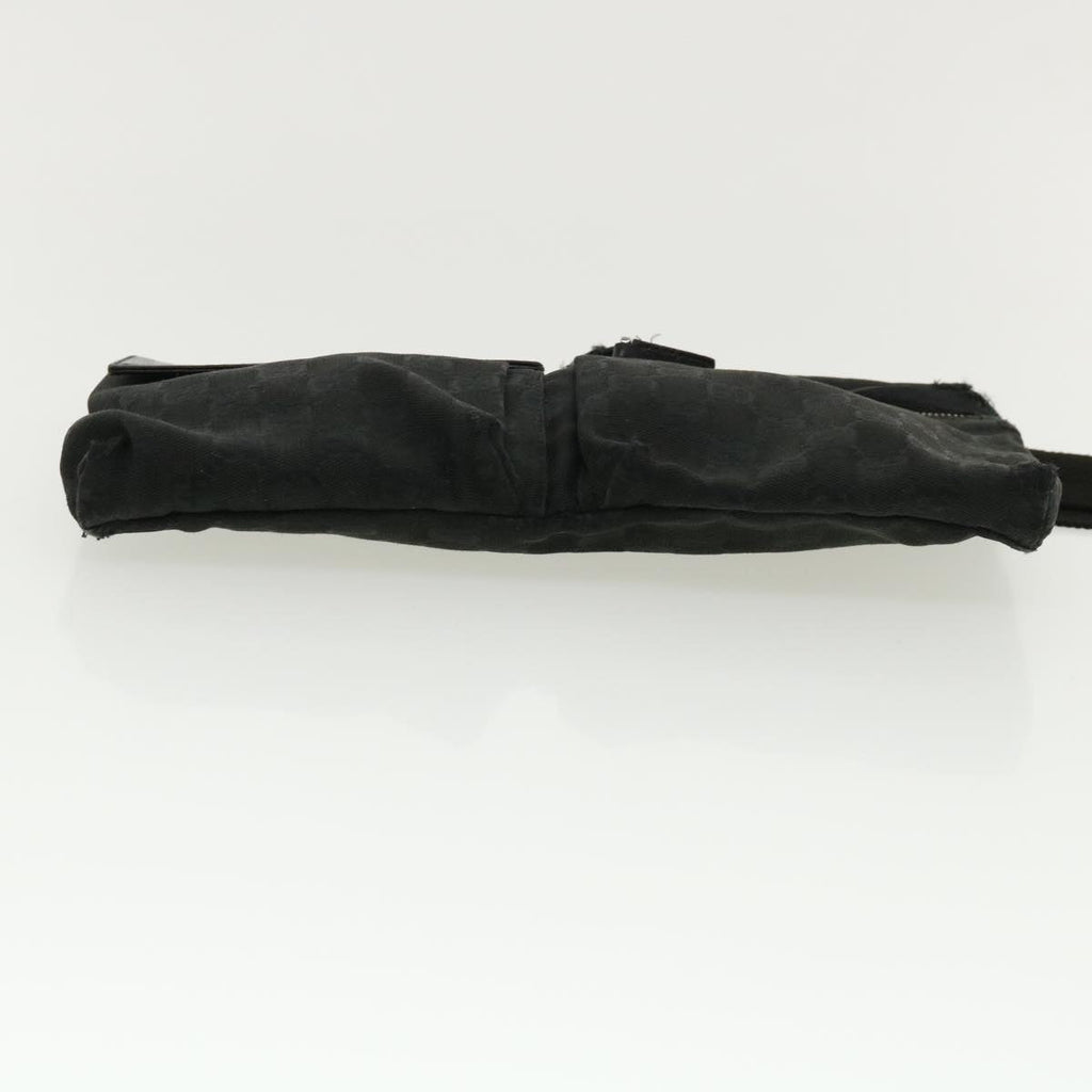 GUCCI GG Canvas Waist Bag Black 28566 36493