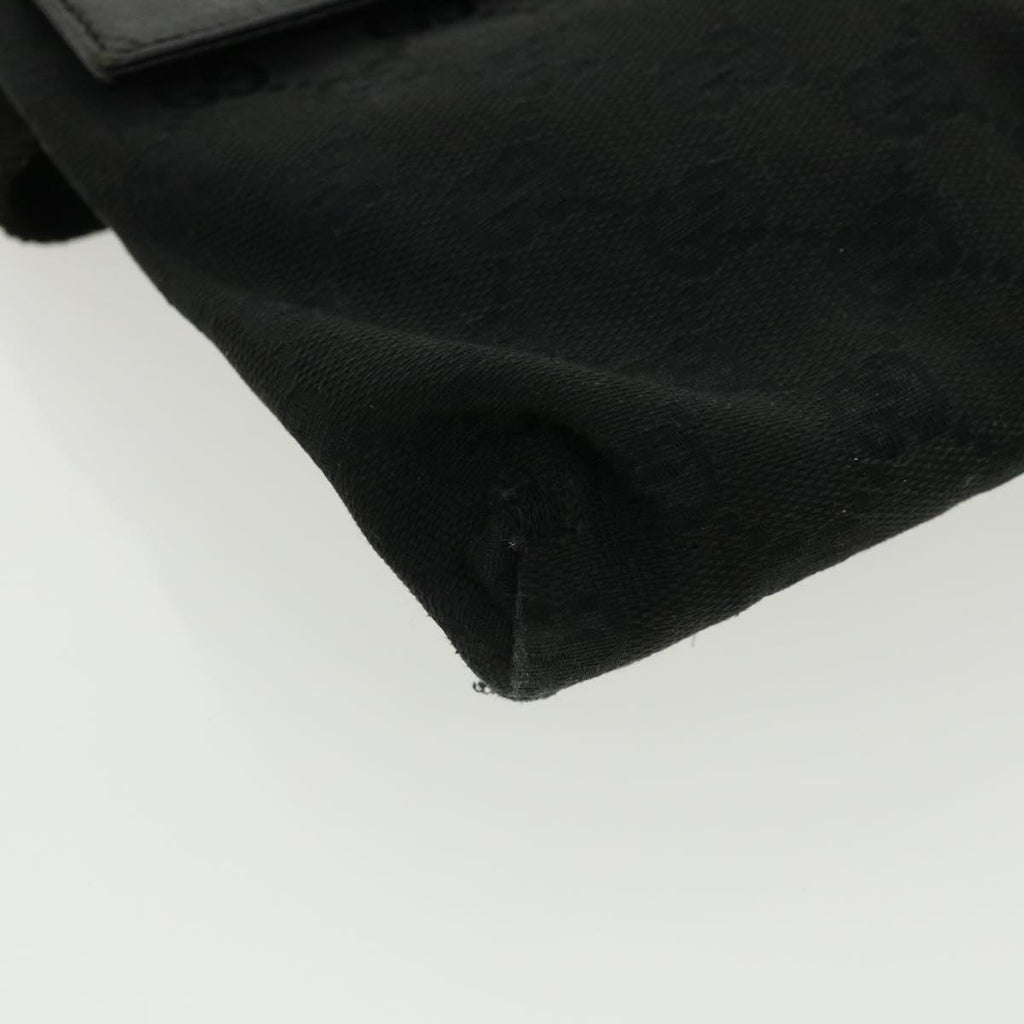 GUCCI GG Canvas Waist Bag Black 28566 36493