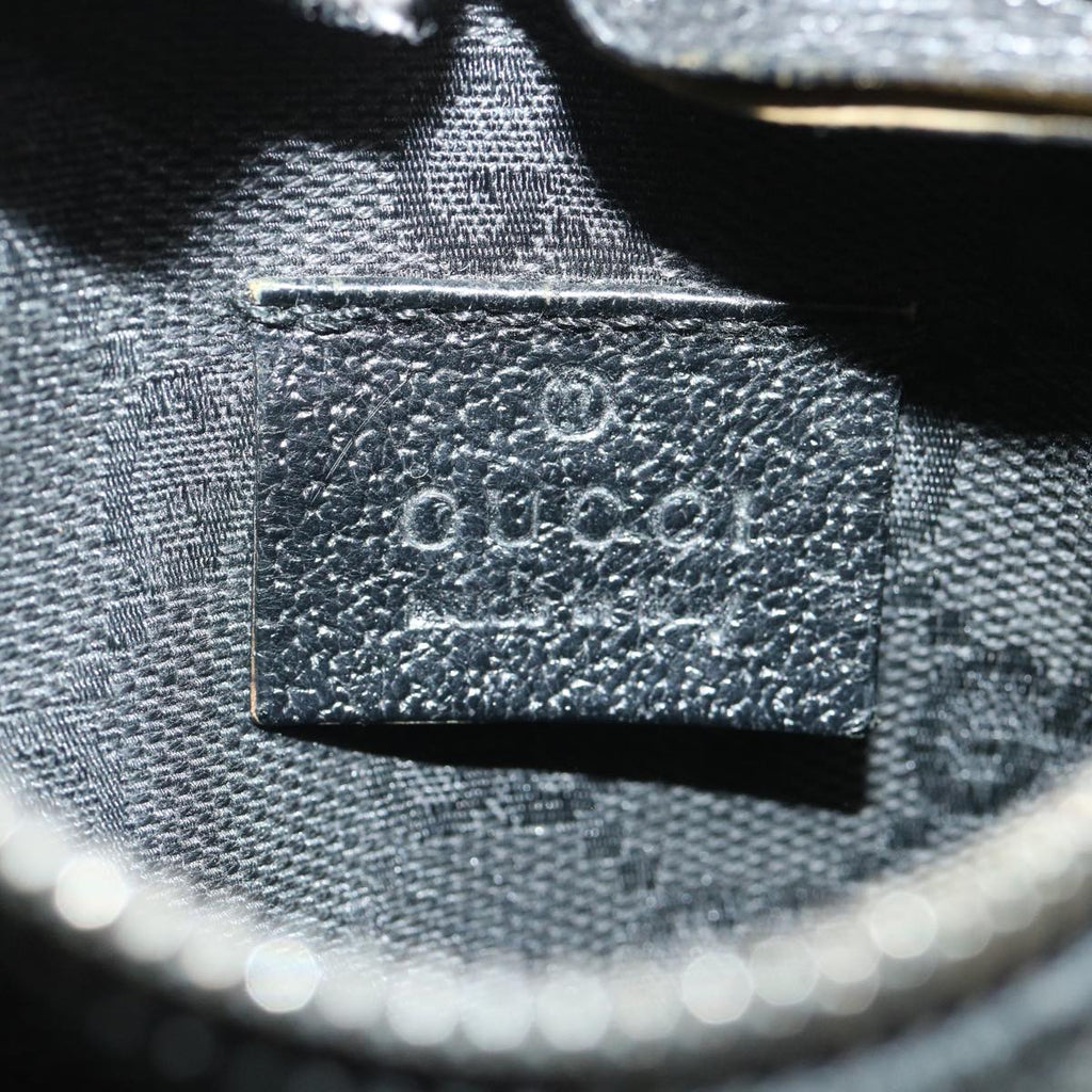 GUCCI GG Canvas Waist Bag Black 28566 36493