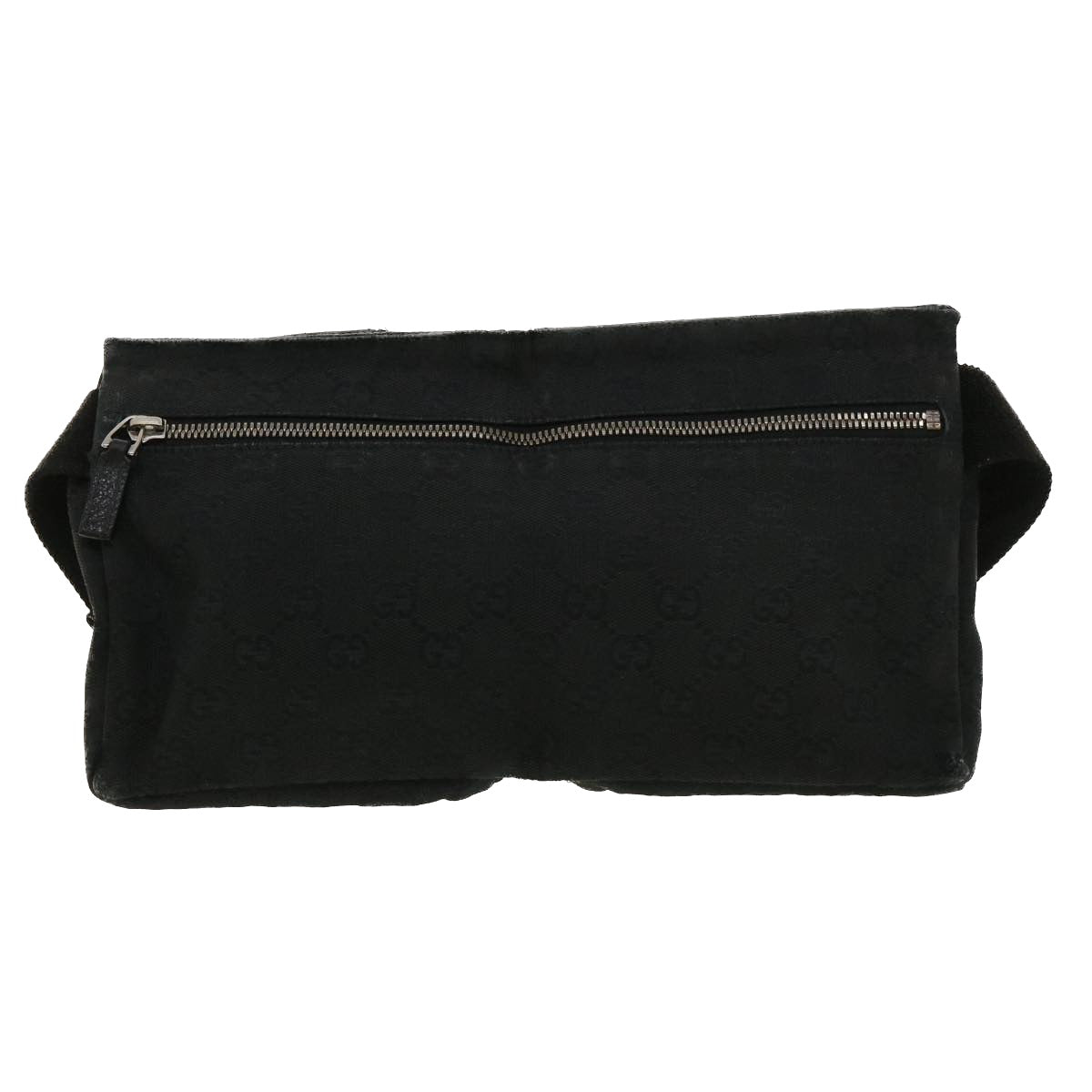 GUCCI GG Canvas Waist Bag Black 28566 36493