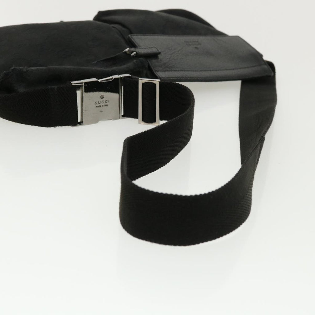 GUCCI GG Canvas Waist Bag Black 28566 36493