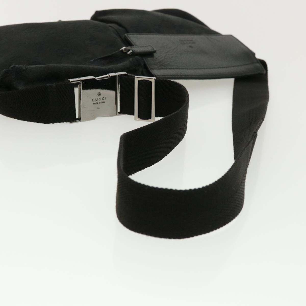 GUCCI GG Canvas Waist Bag Black 28566 36493