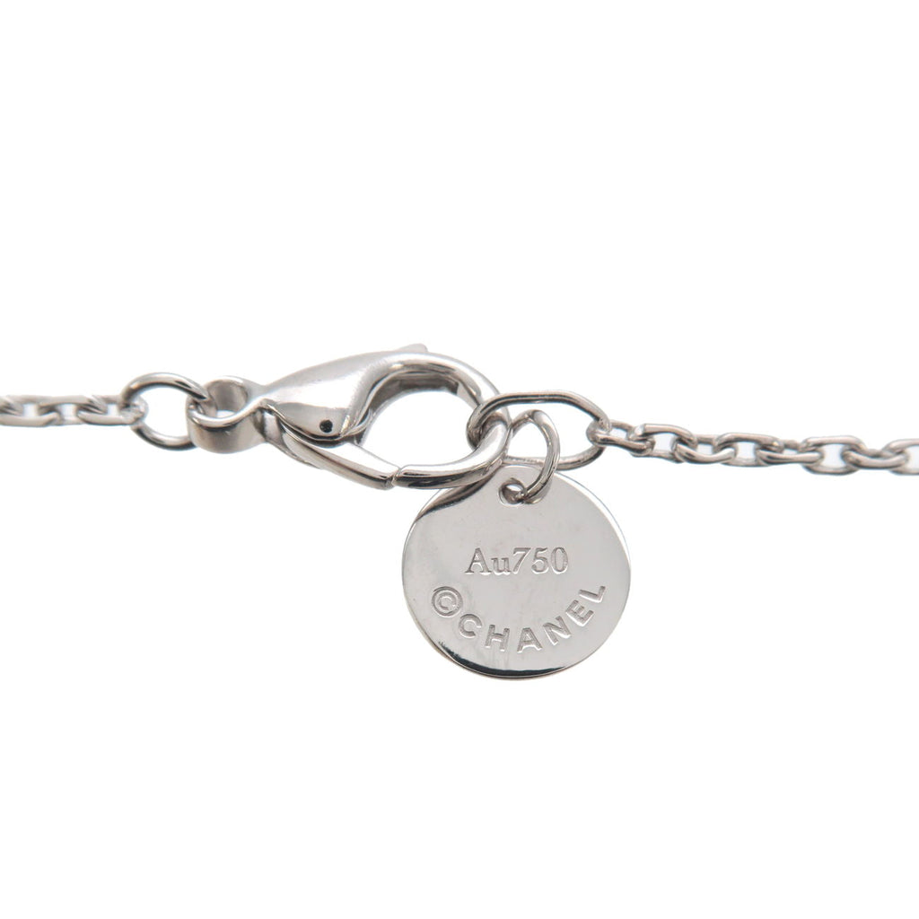 CHANEL Ultra Collection Diamond Necklace K18WG White Ceramic
