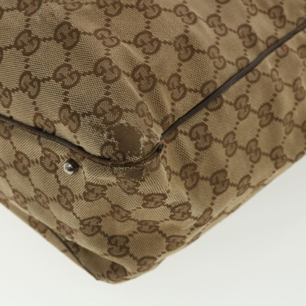 GUCCI GG Canvas Hand Bag Beige 113017 36542