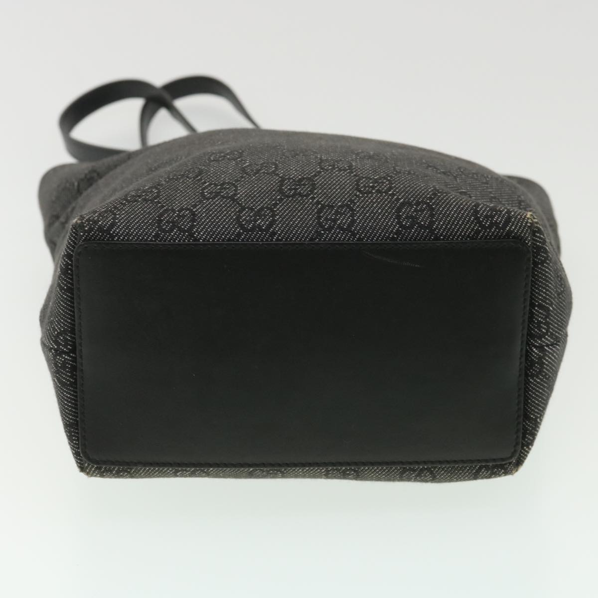 GUCCI GG Canvas Tote Bag Black 31244 36578