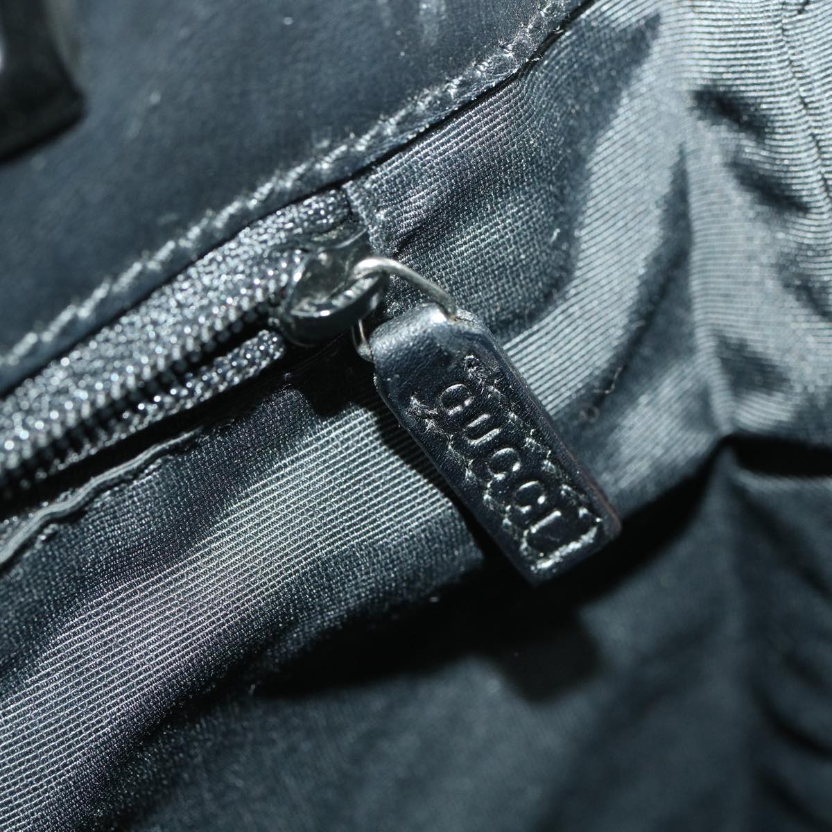 GUCCI GG Canvas Tote Bag Black 31244 36578