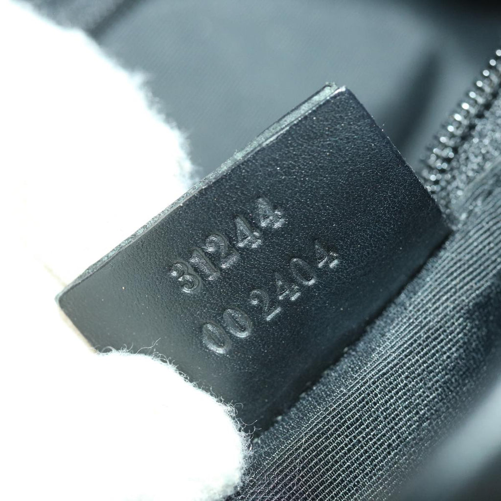 GUCCI GG Canvas Tote Bag Black 31244 36578