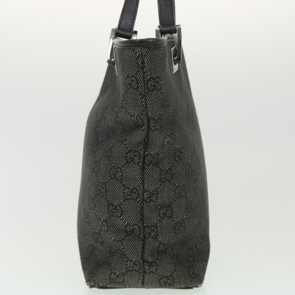 GUCCI GG Canvas Tote Bag Black 31244 36578