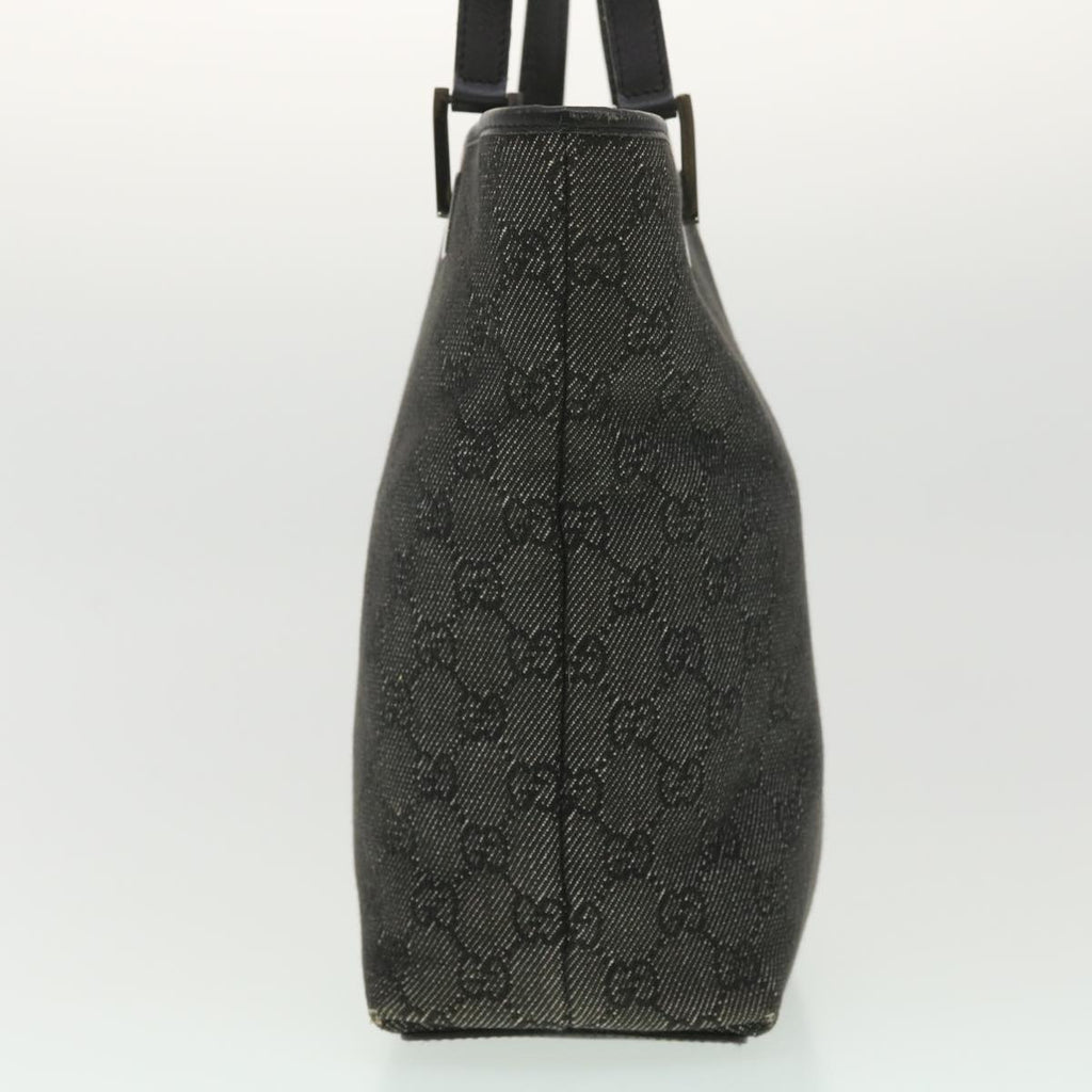 GUCCI GG Canvas Tote Bag Black 31244 36578