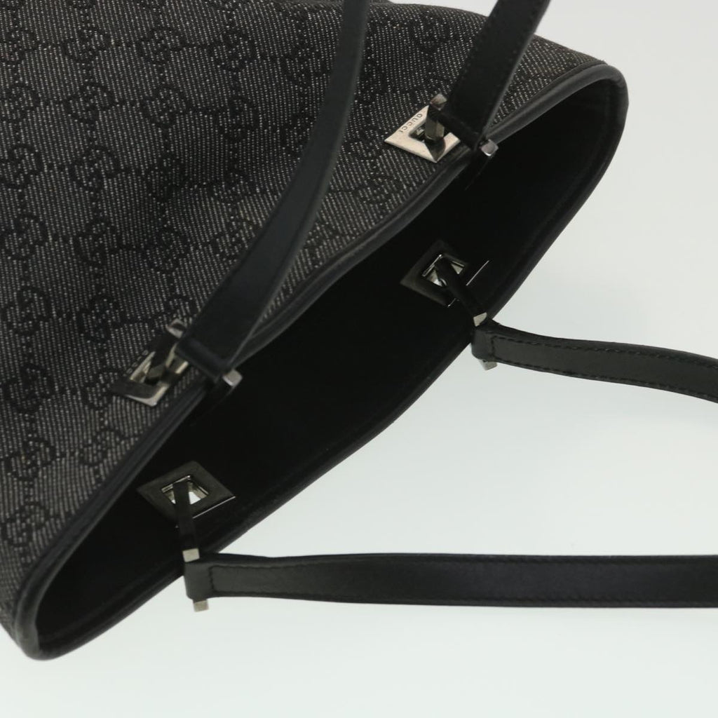 GUCCI GG Canvas Tote Bag Black 31244 36578