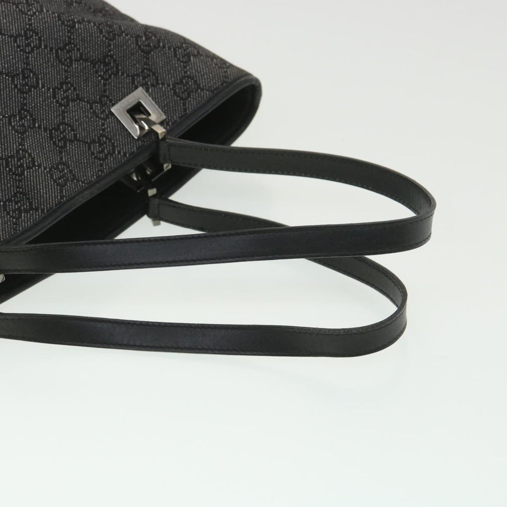 GUCCI GG Canvas Tote Bag Black 31244 36578