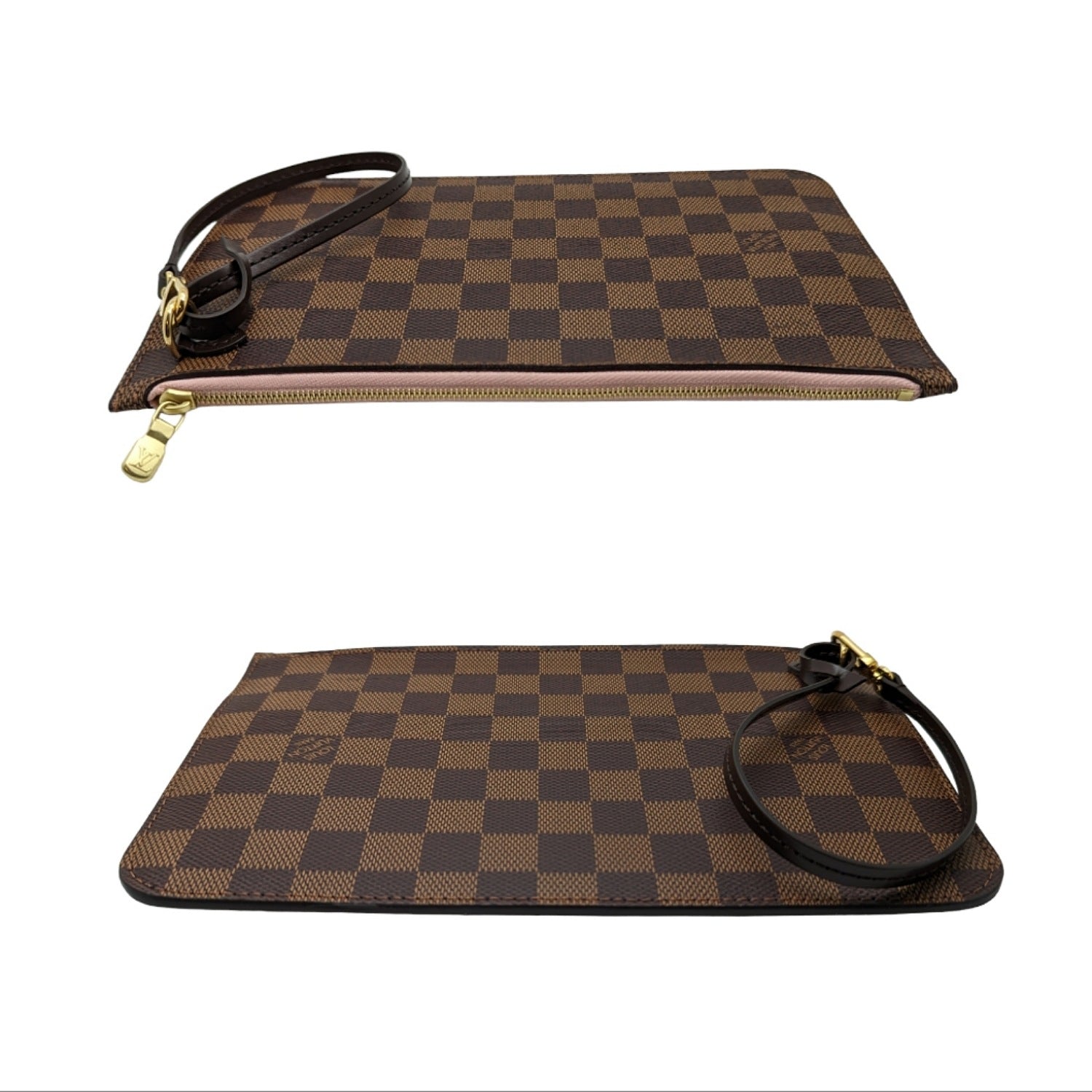 Louis Vuitton Damier Ebene Neverfull MM GM Pochette Wristlet