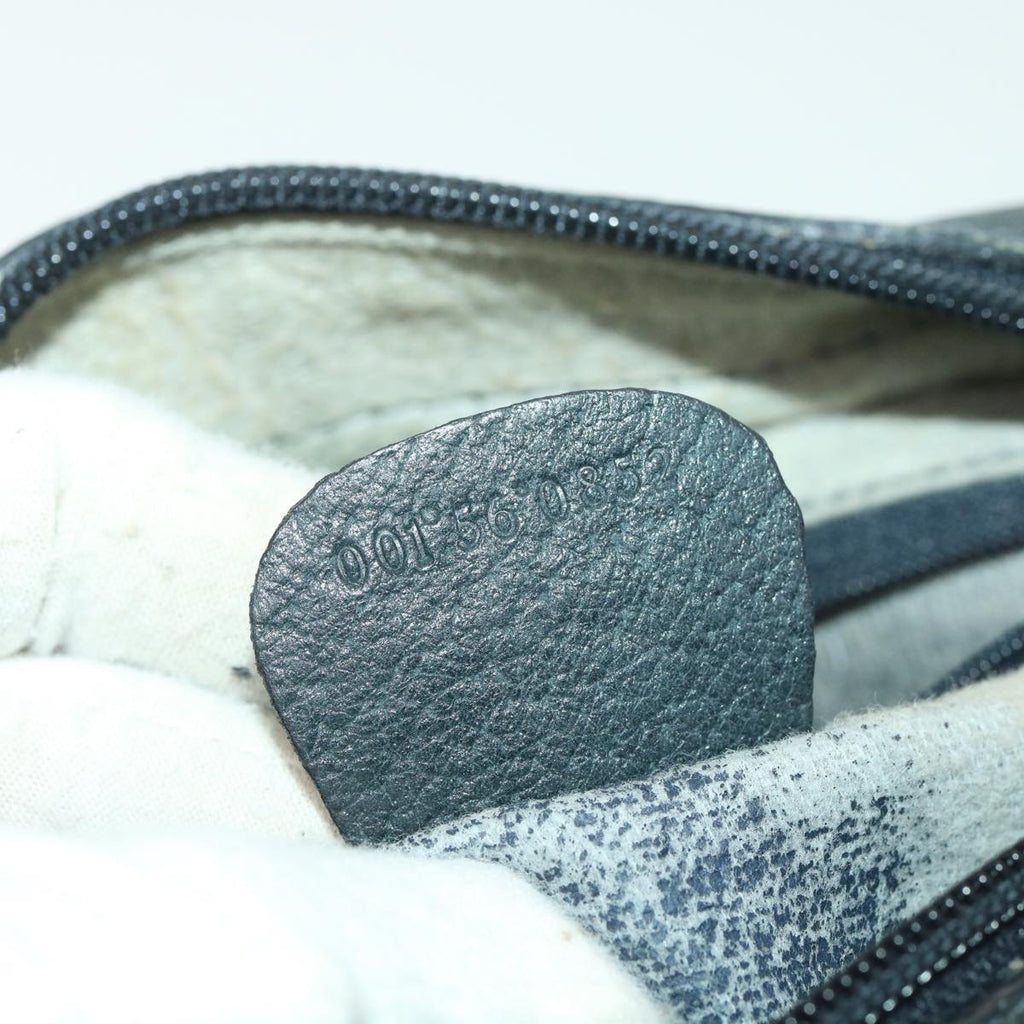 GUCCI Micro GG Canvas Shoulder Bag Navy Gray 001.56.0852 36585