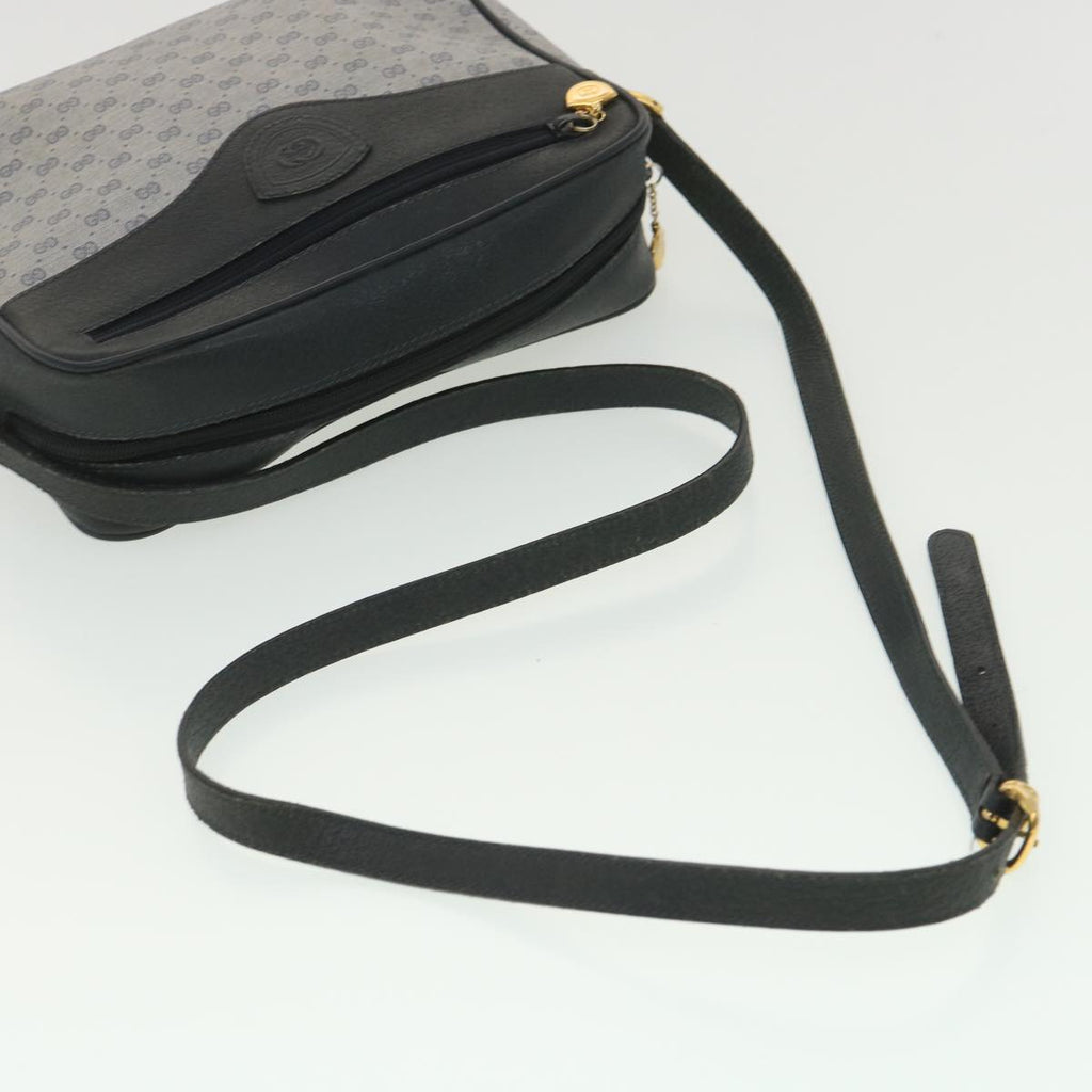GUCCI Micro GG Canvas Shoulder Bag Navy Gray 001.56.0852 36585