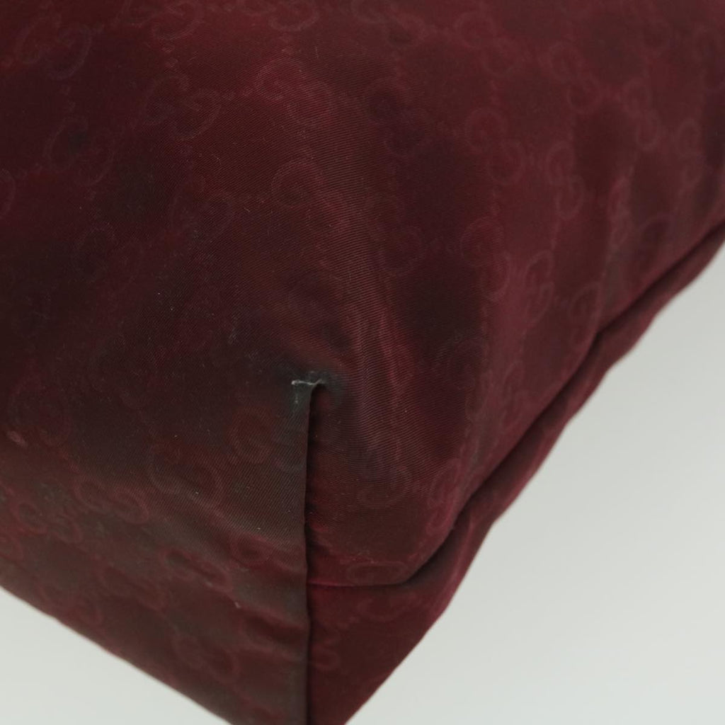 GUCCI GG Canvas Tote Bag Wine Red 295252 36590